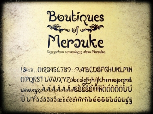 Boutiques of Merauke Font Download