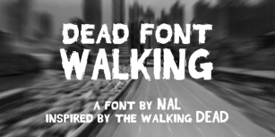 Dead Font Walking Font Download