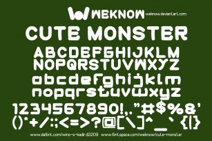 Cute monster Font Download