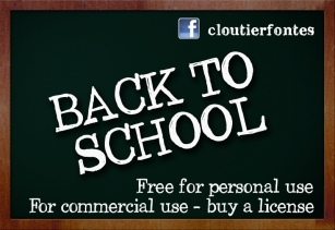 CF Back to School Font Download