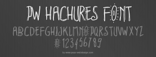 PWHachures Font Download