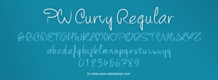 PW Curvy regular scrip Font Download