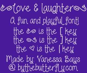 Love and laughter Font Download