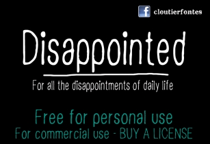 CF Disappointed Font Download
