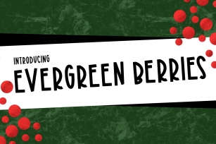 Evergreen Berries Font Download