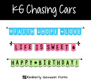 KG Chasing Cars Font Download