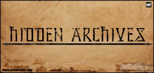 Hidden Archives Font Download
