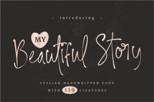 My Beautiful Story - Stylish Font Font Download