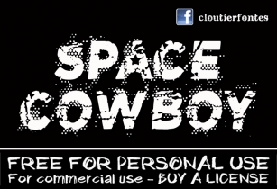 CF Space Cowboy Font Download
