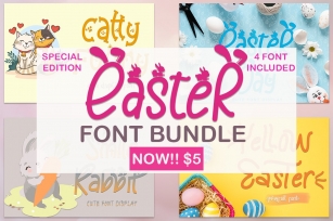 Easter Font Bundle Font Download