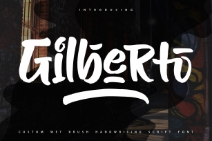 Gilberto | Brush Handwriting Script Font Font Download