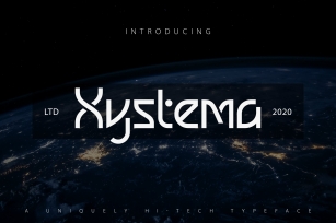 Xystema | Uniquely Hi-Tech Typeface Font Download