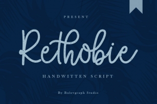 Rethobie Handwritten Script Font Font Download