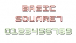 Basic Square 7 Font Download