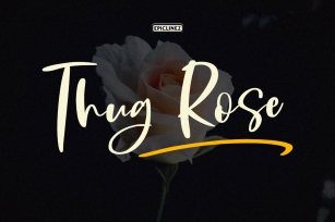 Thug Rose - A Handwritten Script Font Font Download