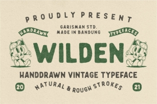 Wilden - Handdrawn Vintage Typeface Font Download