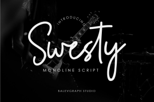 Swesty Monoline Script Font Download