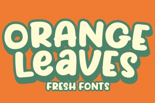 Orange Leaves Font Download