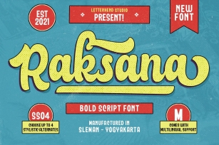Raksana - Retro Bold Script Font Download