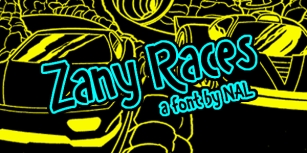 Zany Races Font Download