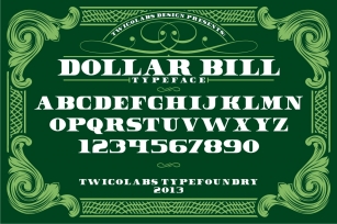 Dollar Bill Font Download