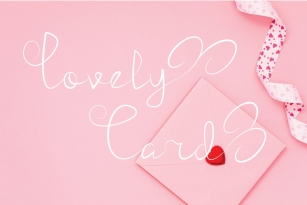 lovery card Font Download