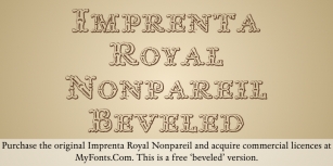 Imprenta Royal Nonpareil Font Download