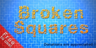 Broken Squares Font Download