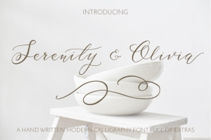 Serenity & Olivia Script Font Font Download