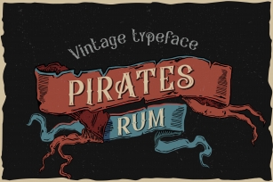 Pirates rum vintage typeface Font Download