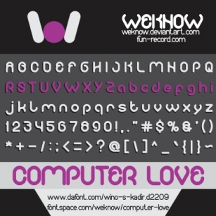 COMPUTER LOVE Font Download