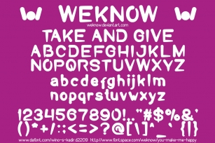 Take And Give Font Download