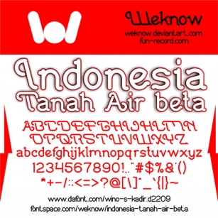 Indonesia Tanah Air Beta Font Download