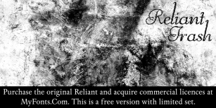 Reliant Trash Font Download