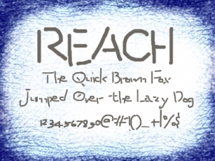 Reach Font Download