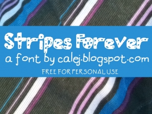 Stripes Forever Font Download