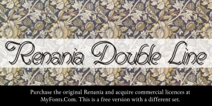 Renania Double Line Font Download