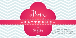 Peoni Patterns Font Download