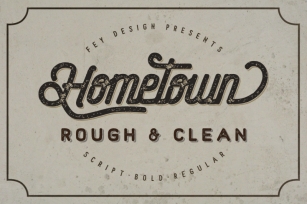 Hometown Clean And Rough Family Font Download