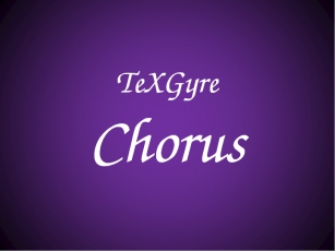 TeXGyreChorus Font Download