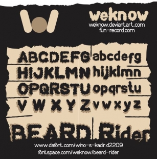 BEARD Rider Font Download
