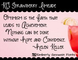 KG Strawberry Limeade Font Download