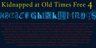 Kidnapped At Old Times Free 4 Font Download