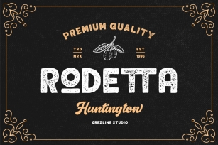 Rodetta - Sans Vintage Font Font Download