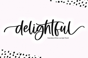 Delightful | Modern Script Font Font Download