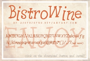 BistroWine Font Download