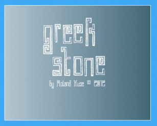 Greek Stone Font Download