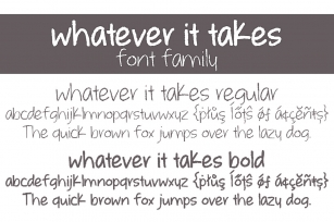 Whatever it takes Font Download