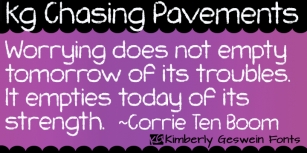 KG Chasing Pavements Font Download