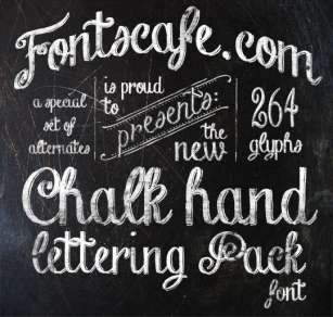 Chalk Hand Lettering Shaded Font Download